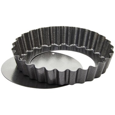 Winco 2 pieceset 4 Nonstick Carbon Steel Quiche Pan