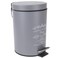 Home Basics Paris Collection Bathroom Accessories Office Bedroom Decorative Waste Basket With Stylish Accent Decor To Complement Any Bathroom 3 Liter Waste Bin Grey