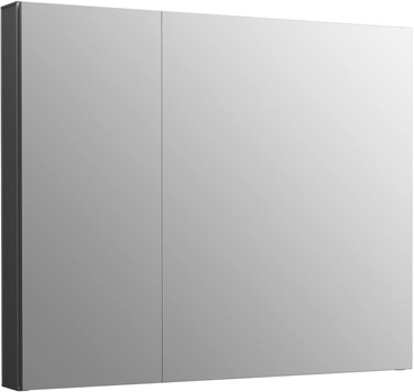 Kohler Maxstow Frameless Surface Mount Bathroom Medicine Cabinet 30 W X 24 H Dark Anodized Aluminum