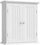 ChooChoo Bathroom Wall Cabinet Over The Toilet Space Saver Storage Cabinet Medicine Cabinet with 2 Door and Adjustable Shelves Cupboard