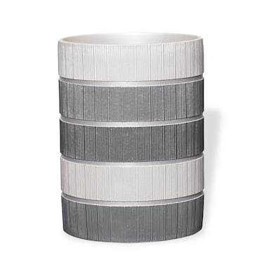 Popular Bath Modern LINE Waste Basket Grey