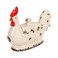 Creative CoOp DA2411 Rooster Container with Lid