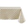 Dii Tablecloth Vinyl Table Top 60 X 102 Beige  White Polka Dot