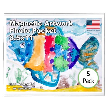 Magtech 08115 Magnetic Picture Frame Magnetic MultiUse Pocket 5 Pack