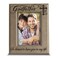 BELLA BUSTAGodfather with CrossSo Blessed to Have You in My LifeGodfather Gift from Godchild Engraved Lather Picture Frame 4 x 6 Vertical Beige
