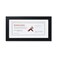 Golden State Art 5x10 Wood Frame for 4x9 Business License Certificate with White Mat  Tabletop Display Black