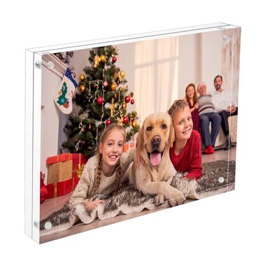 NIUBEE 85x11 Acrylic frame Clear Certificate Document Magnetic Photo Frame for Tabletop Display with Gift Box