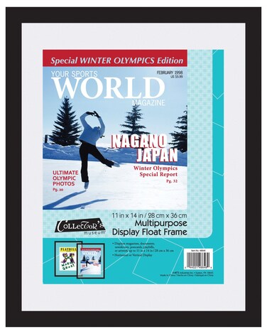 MCS 11x14 Inch Magazine Display Float Frame 46646 White