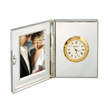 Natico Clock and Photo Frame 10107