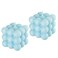 HUTIP Bubble Candles Fresh Scented Cool Shaped Small Candles Home Office Danish Pastel Trendy Room Floating Shelves Decor Aesthetic Bubble Cube Candles Soy Wax Molds Making Candles 2 Pack