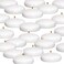 Royal Imports 10 Hour Floating Candles 3 White Unscented Dripless Wax Discs for Cylinder Vases Centerpieces at Wedding Party Pool Holiday 12 Set