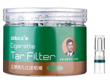 ZOBO Disposable Cigarette Filters for Regular Cigarette Microporous MultiFiltering to Reduce Tar and Smoke Stains 100 Per Pack Elegant and Stylish Design