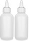 BRIGHTFROM Twist Top Applicator Bottles Squeeze 4 OZ Empty Small Dropper Plastic Bottles Refillable OpenClose Nozzle  Multi Purpose Pack of 2
