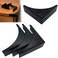 LLHDKF 4 Pcs Black Metal Corner Protector Box Edge Safety Guard Cabinet Furniture Corner Metal Bumpers