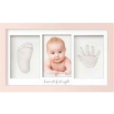 Baby Hand and Footprint Kit  Baby Photo Frame for Newborn  Baby Footprint Kit  Handprint Kit  Newborn Baby Gifts  Keepsakes  Infant Baby Gift  Baby Shower Gifts for Boys Girls Petal Pink