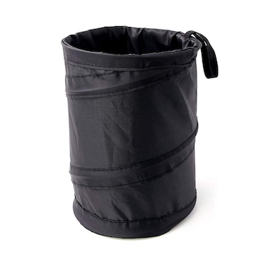 AISIBO Collapsible Car Trash Can Car Auto Garbage Trash Can Black Portable Garbage Can Waste Basket Rubbish Bin