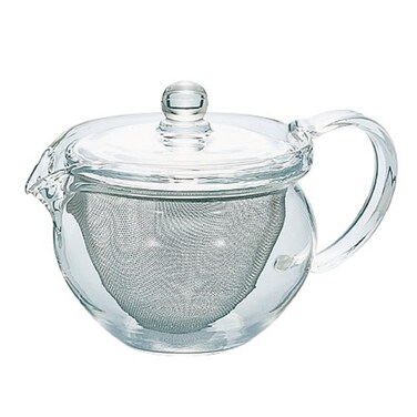 Hario Chacha Kyusu Maru Tea Pot 300ml transparent CHJMN30T