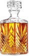 Bormioli Rocco Selecta Collection Whiskey Decanter  Sophisticated 3375oz Diamond Decanter With Starburst Detailing  For Whiskey Bourbon Scotch  Liquor