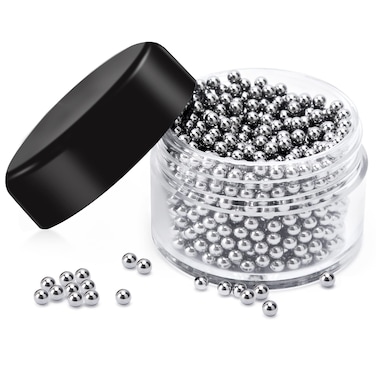 QPIX DIGITAL 1000 PCS Decanter Cleaning Beads 304 Stainless Steel Cleaning Balls for Glassware Reusable Cleaning Beads for Wine Decanters Water Bottle Carafe and Vase