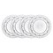 Godinger Appetizer Plates Dinnerware Set 6inch  Dublin Collection Set of 4