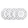 Godinger Appetizer Plates Dinnerware Set 6inch  Dublin Collection Set of 4
