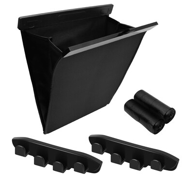 ZOSANY Car Trash Can for Back Seat Seatback Hanging Garbage Bag with 2PCS Hooks and 40pcs Disposable Trash for Tesla Accessories Model 3 20212023 Model Y20212024