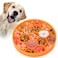 Pawow Slow Feeder Dog Bowls Silicone Dog Bowl with Suction Cups for Fast Eaters NonSlip  Anti Gulping Dishwasher Safe Reduces Anxiety Slow Feeding Dog Bowl for Small Medium Large BreedOrange