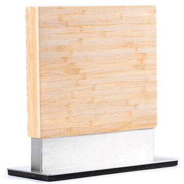 Coninx Double Sided Magnetic Knife Block  Magnetic Knife Holder  Knife Magnet  Bamboo Knife Holder  Knife Block without Knives  Magnetic Knife Stand Bamboo Vertical