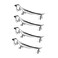 Rddconkit 304 Stainless Steel Chopsticks Spoon Fork Rest Holder Rack Stand 4 Pcs Dachshund