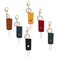 LELE LIFE 6Pcs Leather Travel Bottles Keychain Holder Leakproof Bottle Holder Keychain Empty Refillable Travel Spray 30ml