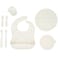 WeeSprout Baby Led Weaning Bundle Silicone Suction Bowl Spoons Bib  Cup Develops Self Feeding Skills Dishwasher Safe Confetti