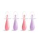 Munchkin Silicone Scoop Trainer Spoons with Choke Guard for Baby Led Weaning 4 Count PinkPurple