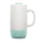Ello Jane Ceramic Travel Mug with Handle SplashResistant Slider Lid and Built in Coaster Perfect for Coffee and Tea BPA Free Dishwasher Safe Yucca 18oz