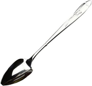 Silver Grapefruit Spoons Stainless Steel Grapefruit Spoon Chef Craft Serrated Grapefruit Spoon for Cirtrus Fruits Kiwi Salad And Desserts
