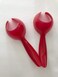 Tupperware New Gadget Egg Holder Scoop Spoon Red Set