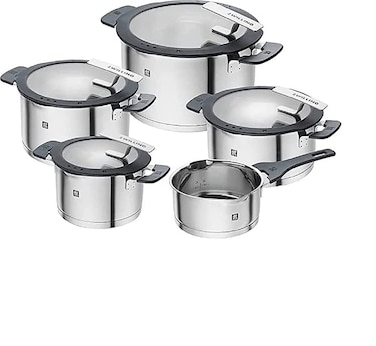ZWILLING SIMPLIFY 668700050 Pots set Stainless steel 5 pcs Silver Black