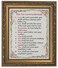Gerffert Collection The Ten Commandments Framed Writen Inspirational Print 13 Inch Ornate Gold Tone Finish Frame