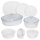 CorningWare French White Round and Oval Bakeware Set 12Piece Roll over image to zoom in CorningWare French White Round and Oval Bakeware Set 12Piece 1138206