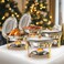 WARMOUNTS Gold Chafing Dishes for Buffet 5QT 4 Pack Round Chafing Dish Buffet Set wLid Holder Thickened Stainless Steel Chafers and Buffet Warmers Sets for Weddings Events Banquet