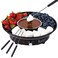 Kusini Electric Fondue Pot Set  Chocolate Fondue Kit  Temperature Control Detachable Serving Trays  4 Roasting Forks  Gift Set  Date Night Idea Serve at Movie Night or Game Night