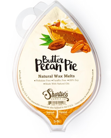 Shorties Candle Company Butter Pecan Pie Natural Soy Wax Melts  Formula 1171 Highly Scented 3 Oz Bar  Made with 100 Soy and Natural Fragrance Oils  Phthalate  Paraffin Free Vegan NonToxic