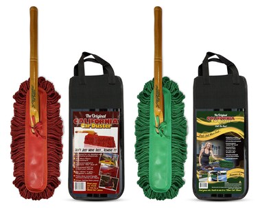 California Car Duster 2Piece Detailing Combo Kit with Wood Handles 66442