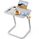 SAIJI TV Tray Table  Heavy Duty Extra Large TV Tray Upgraded TV Dinner Trays for Eating Snack Food Tilt  Height Adjustable TV Tray Laptop Desk for Sofa  Bedside Small Table