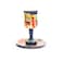 Yair Emanuel Kiddush Cup and Saucer Set with Jerusalem Scene