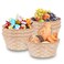 6 Pack Round Bamboo Basket 8 Display Small Gift Baskets Fruit Storage Bulk Baskets Natural Wicker Basket for Food Serving Handmade Woven Basket for Kitchen Restaurant Picnic Christmas 6 Pcs