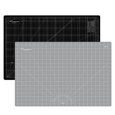 HEADLEY TOOLS 18x24 Inch Thickened Self Healing Cutting Mat A2 Rotary Cutting Sewing Mat for Crafts Double Sided 5Ply Table Cutting Board for Fabric Quilting Leather Arts Hobby Project GreyBlack
