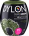 DYLON Washing Machine Fabric Dye Pod for Clothes  Soft Furnishings 350g  Olive Green