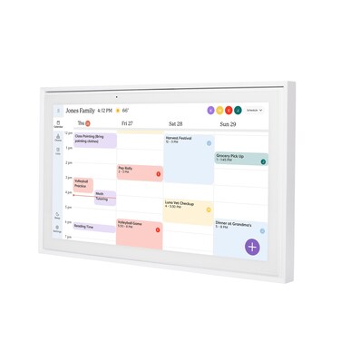 Skylight Calendar 15 inch Digital Calendar  Chore Chart Smart Touchscreen Interactive Display for Family Schedules  Wall Mount Included