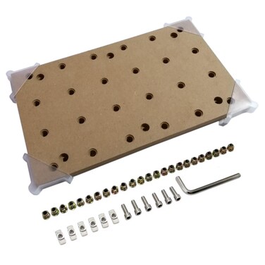 Doesbot CNC MDF Spoilboard for 3018 CNC Router Machine Size 30 x 18 x 12CM 24 screw holes M6  1