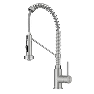 Kraus KPF1610SS Bolden 18Inch Commercial Kitchen Faucet with Dual Function PullDown Sprayhead in Stainless Steel Finish 18 Inch